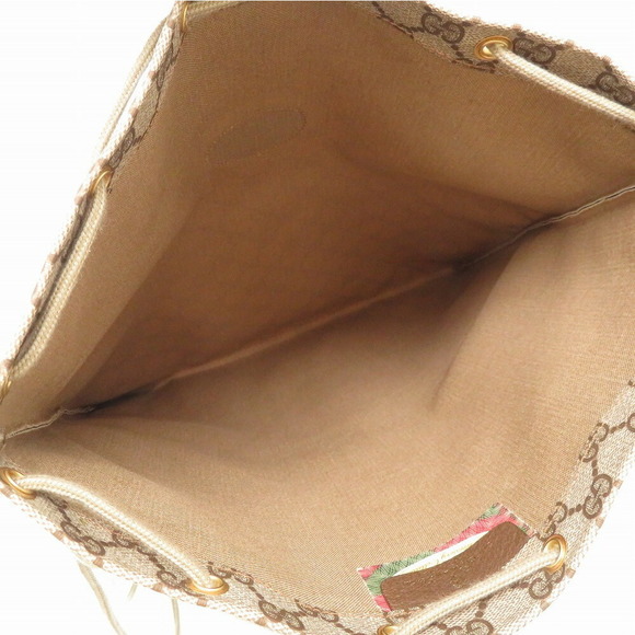 Gucci GG Plus Drawstring Shoulder Bag PVC Leather - Picture 7 of 10